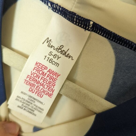 Children’s Boden Polka Dot Rash Guard Swim Top - Picture 2 of 3